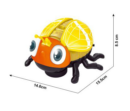 Cheaper Toy Electric insects toys With Walking,Light,music,wings flapping up and down,Obstacie Avoidance universal Toy