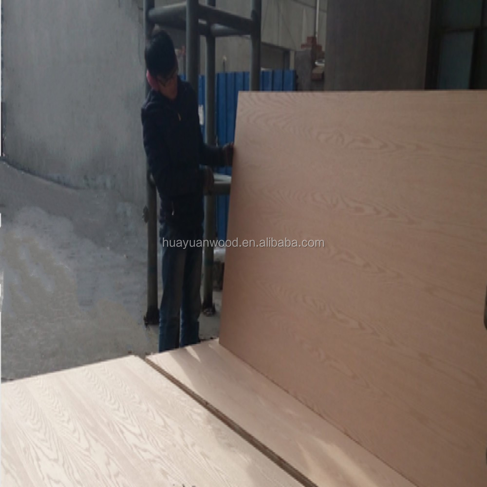 Decorative veneer faced plywood 3mm 4mm poplar core natural  teak ash oak sapele fancy plywood