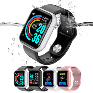 2022  hot Sale smart watch y68 wrist band smart bracelet blood pressure sport wristband fitness tracker D20 smartwatch