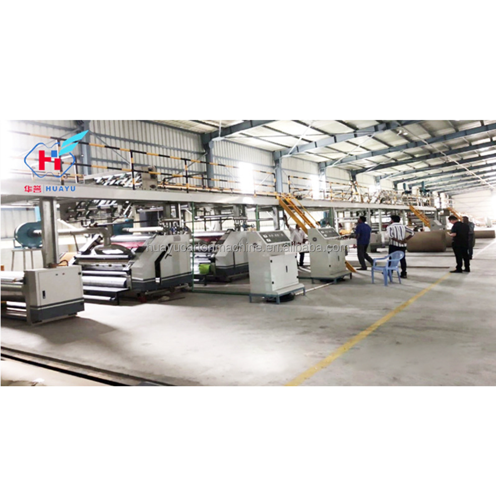 WJ series automatic 5 layer corrugated paperboard cardboard production line Corrugated Paper Cardboard Machine