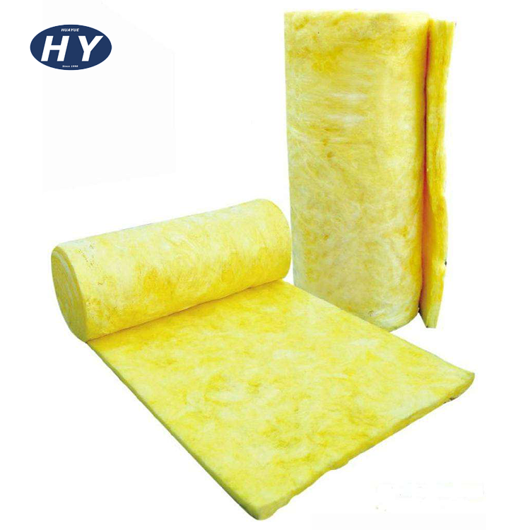 High Quality Fireproof Waterproof Heat Insulated Glass Wool Blanket for Roof And Building Exterior Wall Insulation