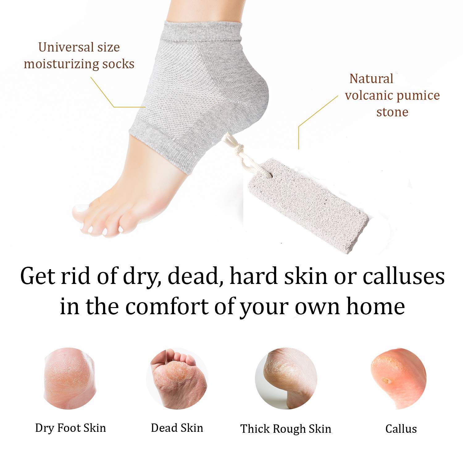 Amazon Best Selling 1Pcs Foot Pumice Stone Sponge Block Callus Remover For Feet Scrub