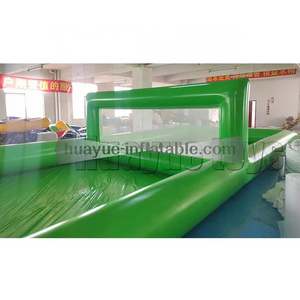 Customized Inflatable Volleyball Court Outdoor Sport Pool Water Volleyball Court For Sale Inflatable Water Volleyball Court