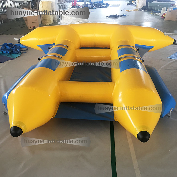 Factory price inflatable water fly fish for towable game airtight Flying Fish 4 Seats Banana Boat