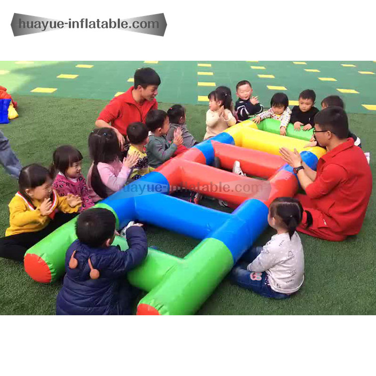 New Design Inflatable Light Column Team Building Funny Games Inflatable Ladder Game Wipeout Game