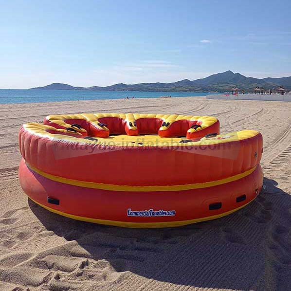 New design Lounge Twister Inflatable Ski Towable Tubes Water Sports Floating Spinner for Sales