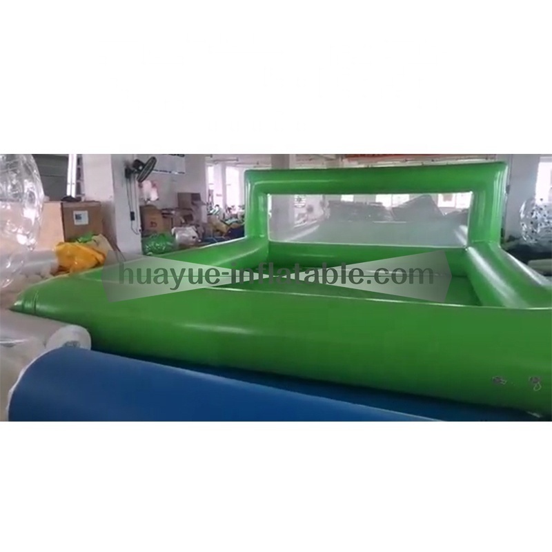 Customized Inflatable Volleyball Court Outdoor Sport Pool Water Volleyball Court For Sale Inflatable Water Volleyball Court