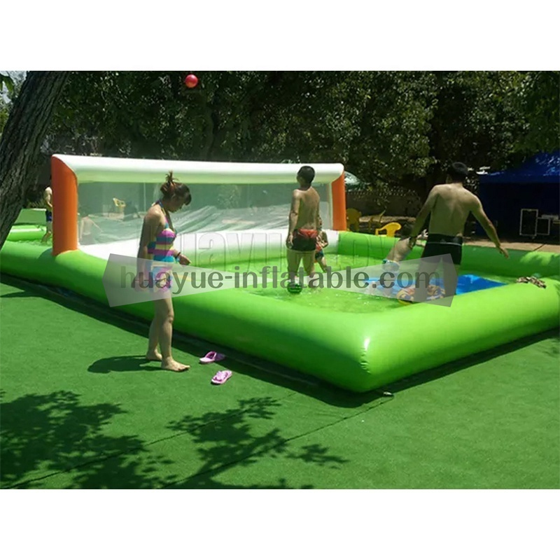 Customized Inflatable Volleyball Court Outdoor Sport Pool Water Volleyball Court For Sale Inflatable Water Volleyball Court