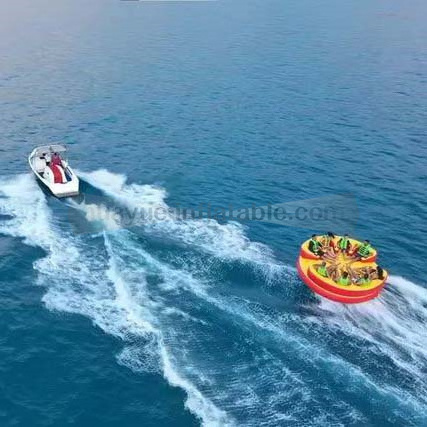 New design Lounge Twister Inflatable Ski Towable Tubes Water Sports Floating Spinner for Sales