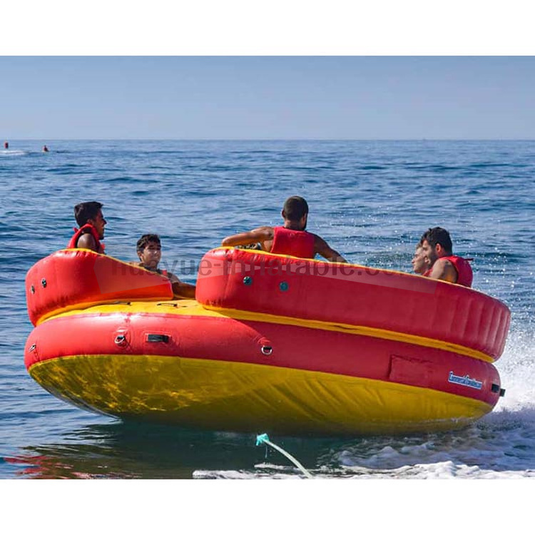 Custom Lounge Twister Ski Inflatable Towable Banana Boat Water Sports Floating Spinner for Sale