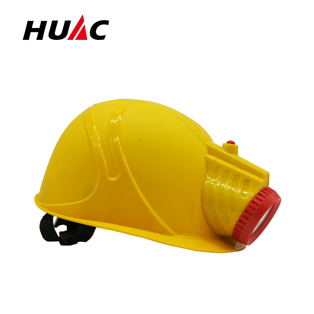 Integrated Mining Helmet Lamp Coal Mine Safety Equipment LED Industrial Rechargeable Battery CE 3.7V Lithium Ion ABS IP65 Yellow