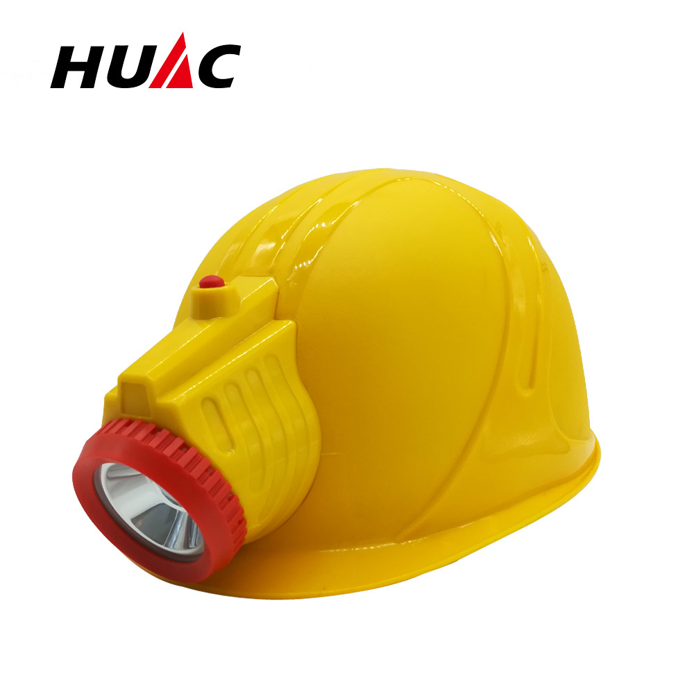 Integrated Mining Helmet Lamp Coal Mine Safety Equipment LED Industrial Rechargeable Battery CE 3.7V Lithium Ion ABS IP65 Yellow