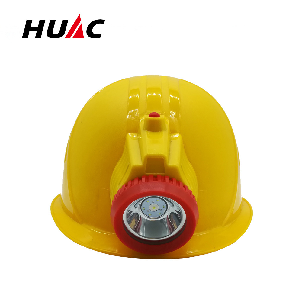 Integrated Mining Helmet Lamp Coal Mine Safety Equipment LED Industrial Rechargeable Battery CE 3.7V Lithium Ion ABS IP65 Yellow