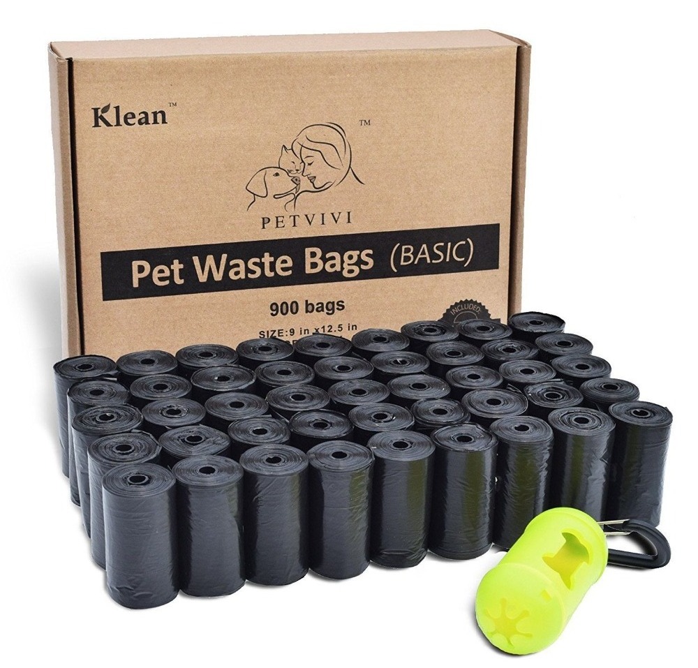 Custom Plastic Cheap Drawstring Garbage Bags Refuse Sacks On Roll   FlatTop Pet Dog  Cat Trash Garbage Bag