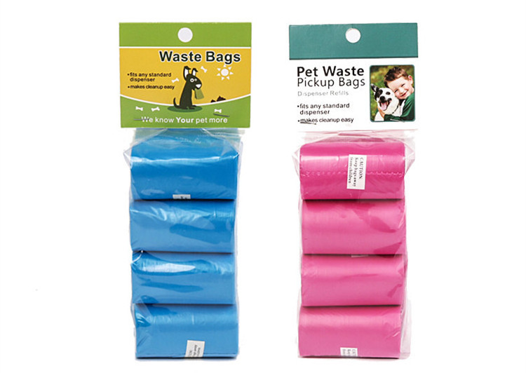 Custom Plastic Cheap Drawstring Garbage Bags Refuse Sacks On Roll   FlatTop Pet Dog  Cat Trash Garbage Bag