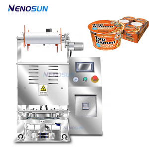 Nenosun Semi-Automatic Fruit Seafood Fresh-Keeping Sealing Machine Takeaway Aluminum Foil Lunch Box Sealing Machine