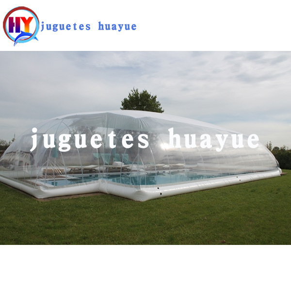 Factory wholesale outdoor pool transparent tent inflatable swimming pool cover