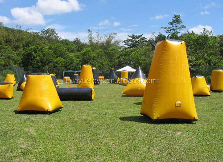 16 pcs outdoor air sealed inflatable paintball bunker for sport team training Inflatable Paintball Air Bunker