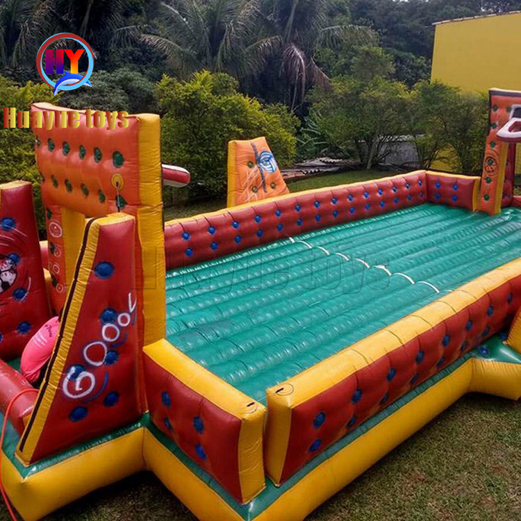 Outdoor Team Building Inflatable Sports Football Pitch Arena Court Inflatable Water Soap Basketball Filed