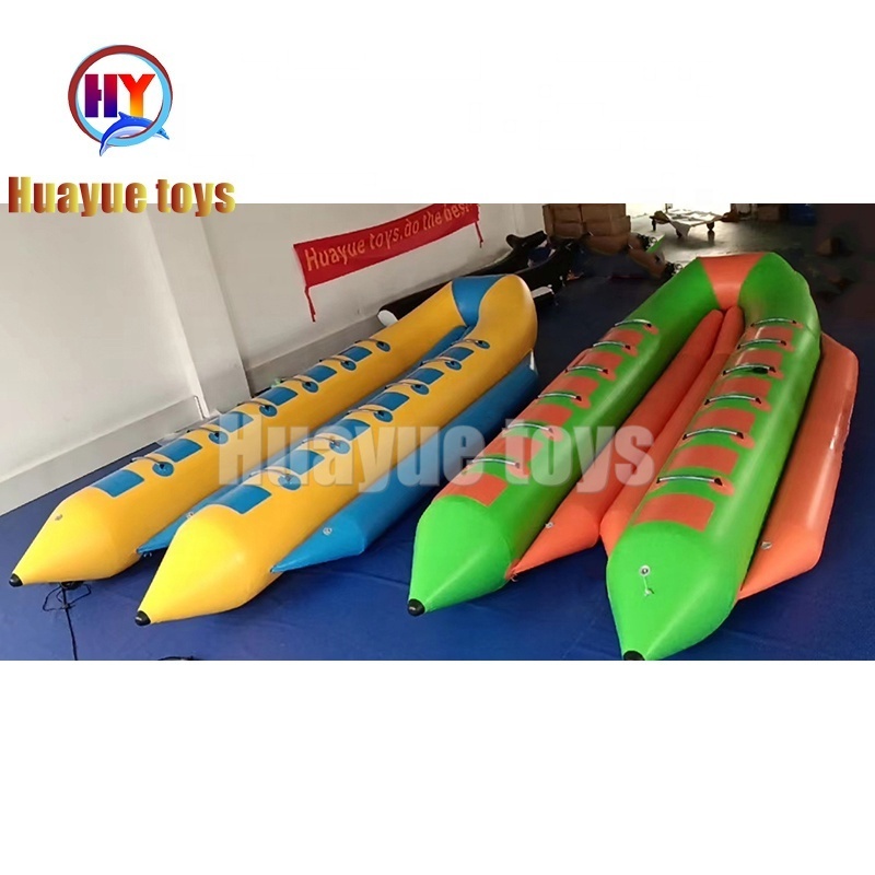 Inflatable 4-6 people Donut Boat Ride Water sports game Toys Inflatable Flying Towable Water Crazy UFO banana boat For Sea