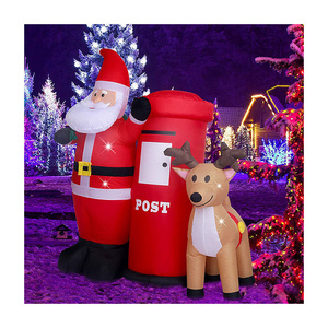 Inflatable Santa Claus Christmas Outdoors Ornaments Xmas New Year Party Home Shop Yard Garden Decoration Santa Claus Inflable