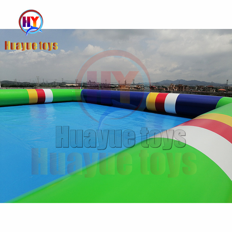 Huge Deep Pvc Inflatable Square Swimming Pool Adult Inflatable Pool For Sale