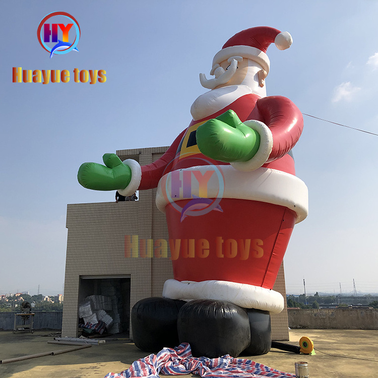 Hot Sale 39ft high inflatable father Christmas and inflatable Santa Claus for decoration and advertising