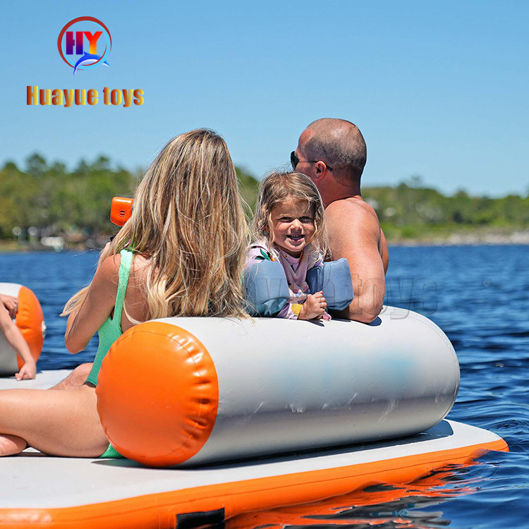 Leisure Inflatable Swim Island Inflatable Floating Raft Water Jet Ski Floats Platform Dock