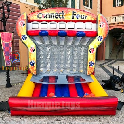 Basket Shoot Four Puissance Connect 4 Inflatable Basketball Sport Games Inflatable Basketball Connect 3 Carnival Game For Party