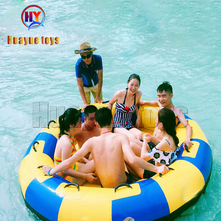 China Factory Inflatable Water park Family Slide Round Tube Boat