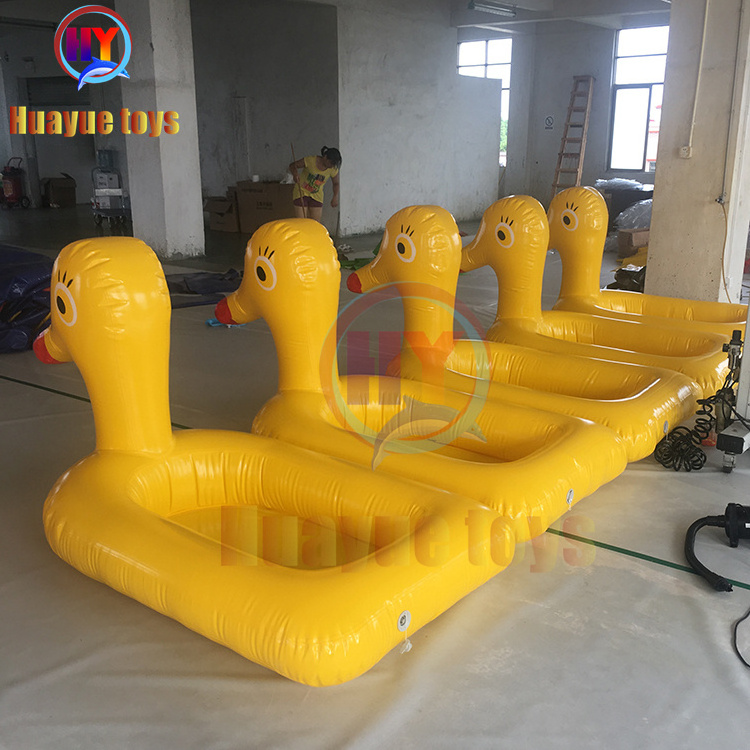 large inflatable duck pool float swim ring tube for adults