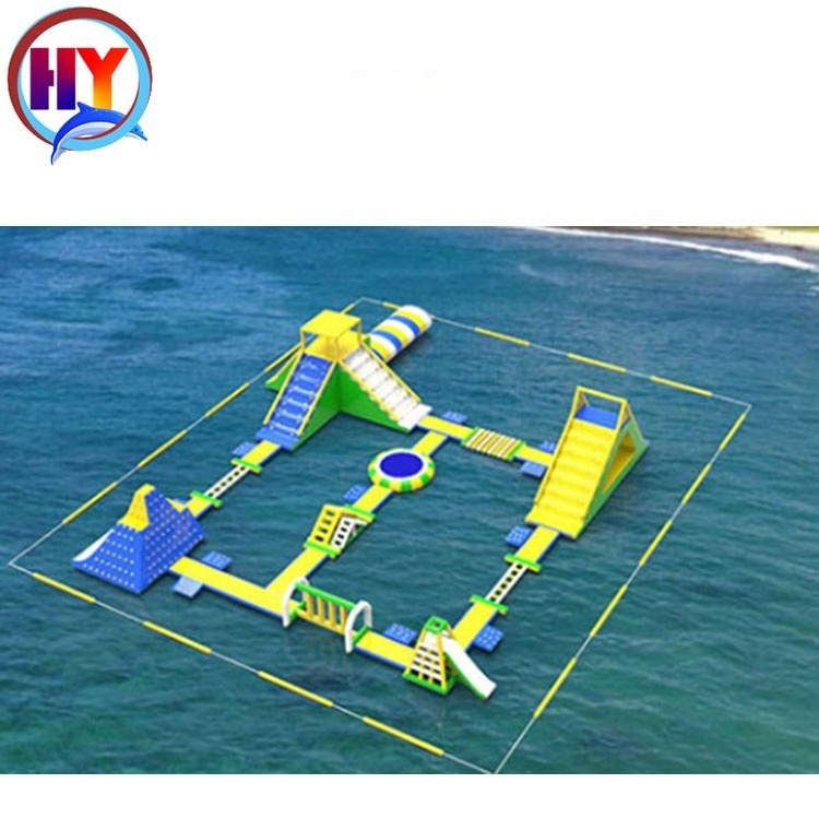 China manufacturer custom high quality commercial floating toys  0.9mm PVC inflatable water park games in sea or lake for adult