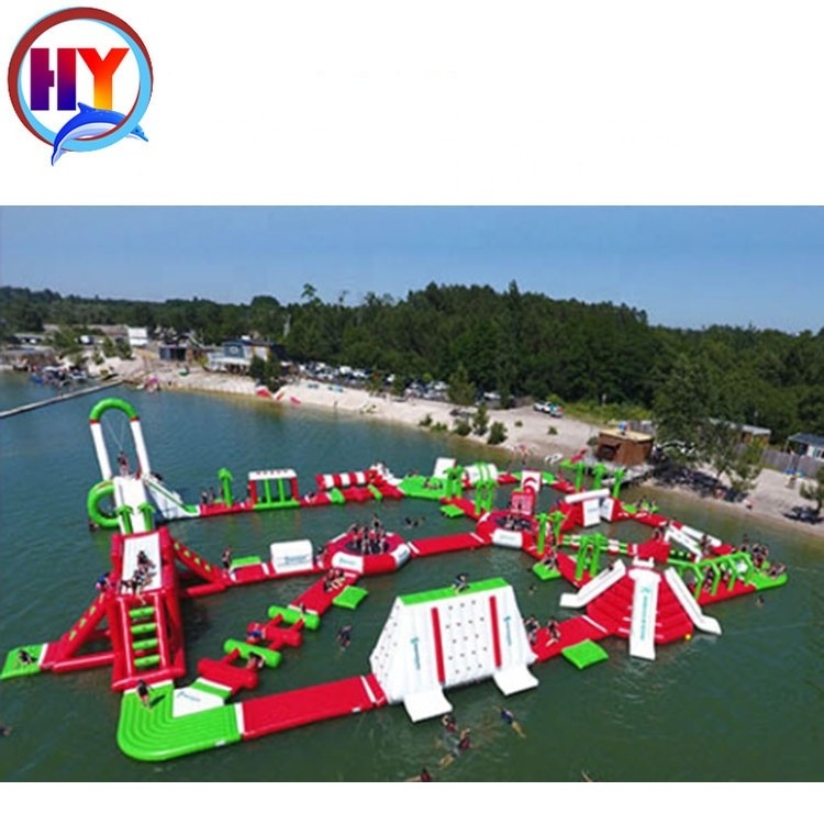 China manufacturer custom high quality commercial floating toys  0.9mm PVC inflatable water park games in sea or lake for adult