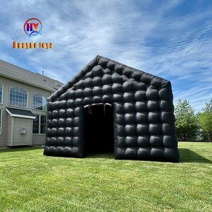 Customize size Disco Black House Cube Blow up Tent color durable nightclub Portable inflatable night club tent for party event