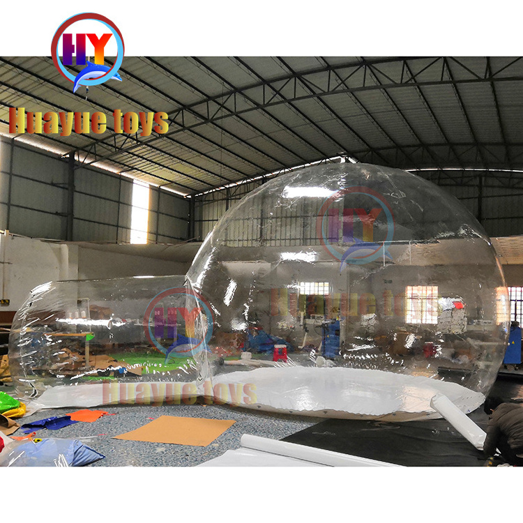 Outdoor 360 Degree New Glamping Igloo Garden Lodge Hotels Shelter Clear Christmas tent Inflatable Bubble Advertising Dome Tent