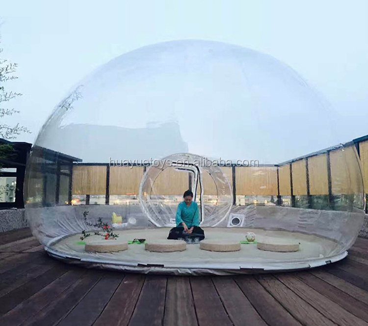 Outdoor 360 Degree New Glamping Igloo Garden Lodge Hotels Shelter Clear Christmas tent Inflatable Bubble Advertising Dome Tent