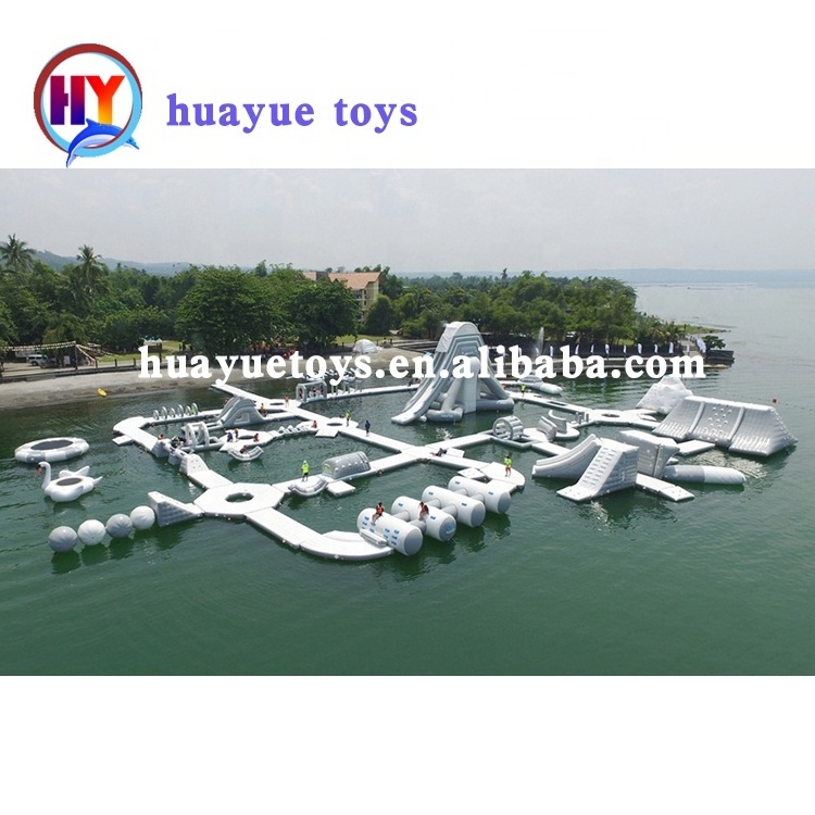 2019 Factory Price Inflatable sea water park equipment floating playground aqua theme park floating mobile water park for sale