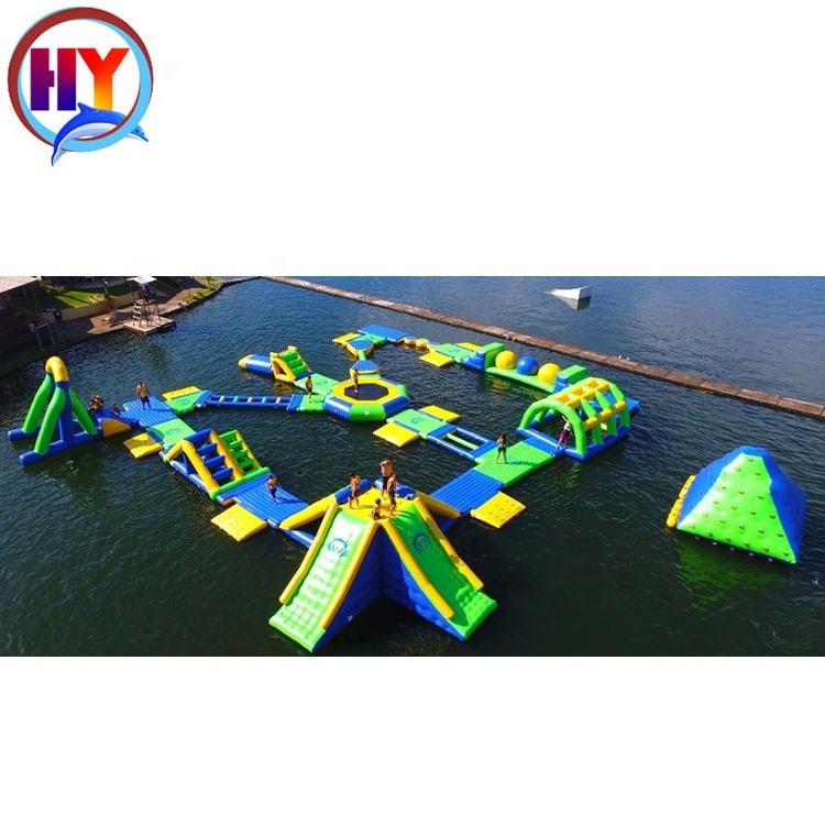 China manufacturer custom high quality commercial floating toys  0.9mm PVC inflatable water park games in sea or lake for adult