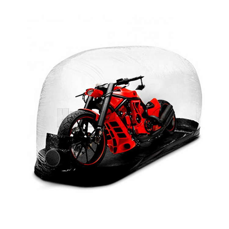 Inflatable dustproof transparent car tent protector inflatable tent motorcycle cover