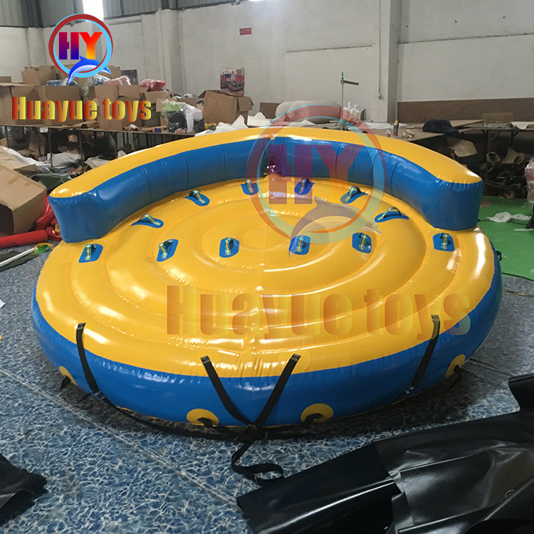 Inflatable 4-6 people Donut Boat Ride Water sports game Toys Inflatable Flying Towable Water Crazy UFO banana boat For Sea