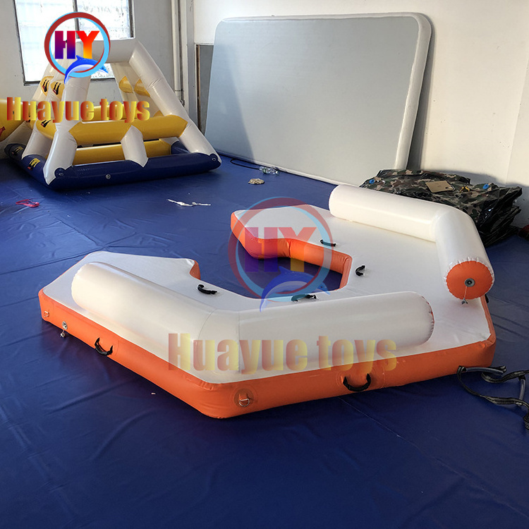 Leisure Inflatable Swim Island Inflatable Floating Raft Water Jet Ski Floats Platform Dock