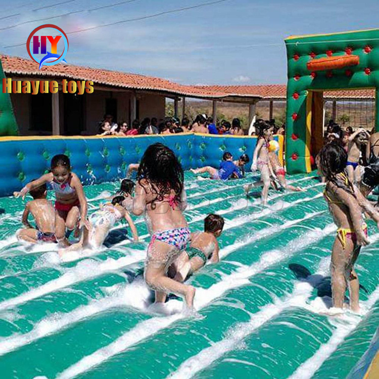 Outdoor Team Building Inflatable Sports Football Pitch Arena Court Inflatable Water Soap Basketball Filed