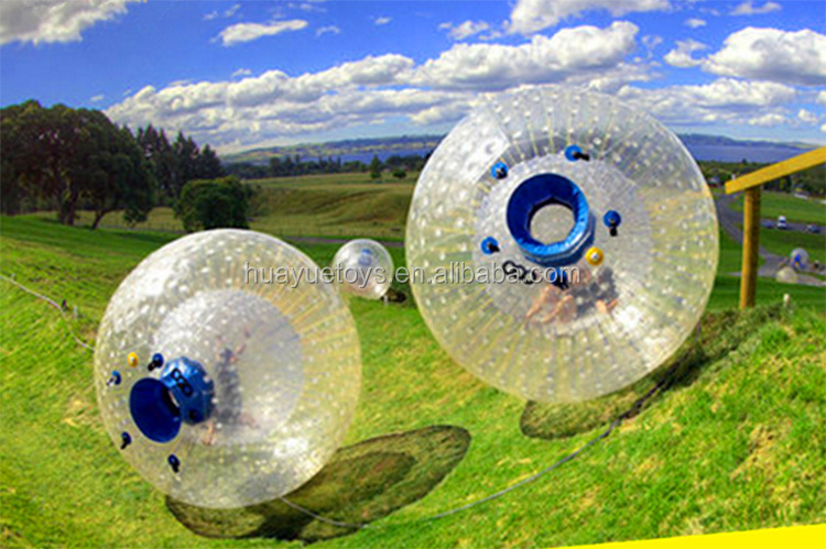 2022 new PVC 3m inflatable harness zorb ball adults grass wwalking ball Inflate land roller zorb