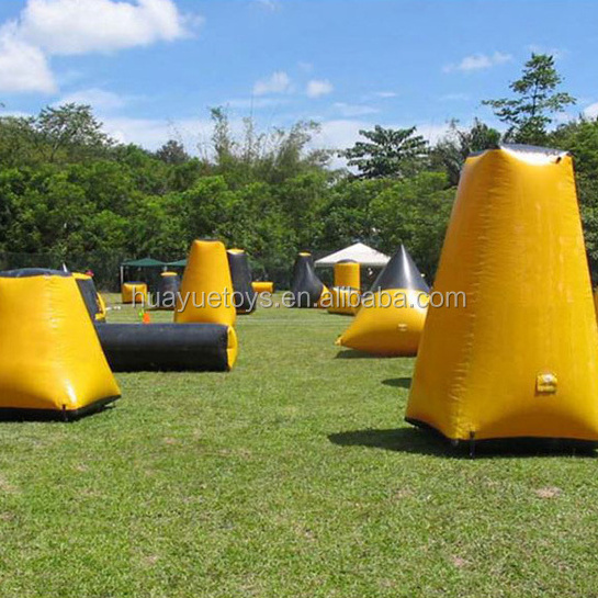 Wholesale Outdoor For Crazy Archery Games used rental CS Shooting Obstacle air Sport Bunkers Inflatable Paintball Bunker