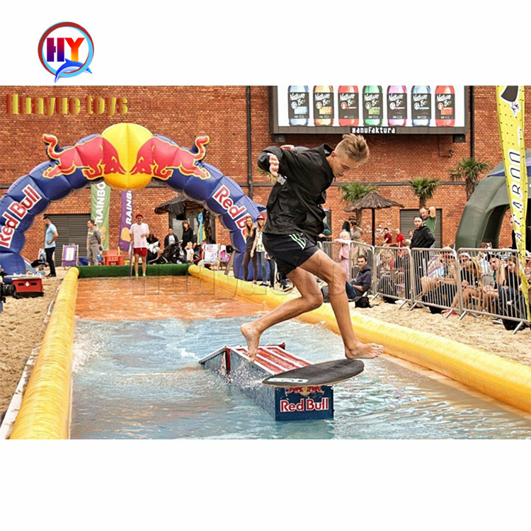 New Sports Game Inflatable Skimboard Swimming Pool Water Float Pool for Sliding