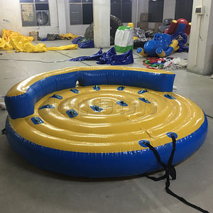 Inflatable 4-6 people Donut Boat Ride Water sports game Toys Inflatable Flying Towable Water Crazy UFO banana boat For Sea