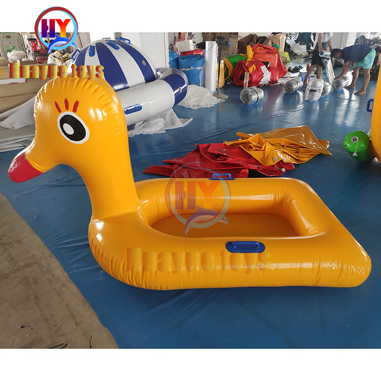 large inflatable duck pool float swim ring tube for adults