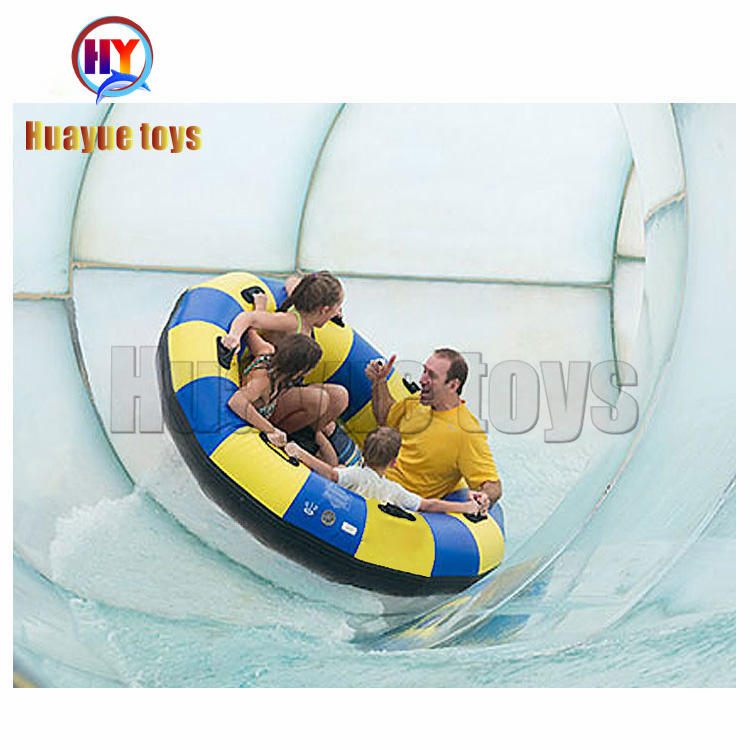 China Factory Inflatable Water park Family Slide Round Tube Boat