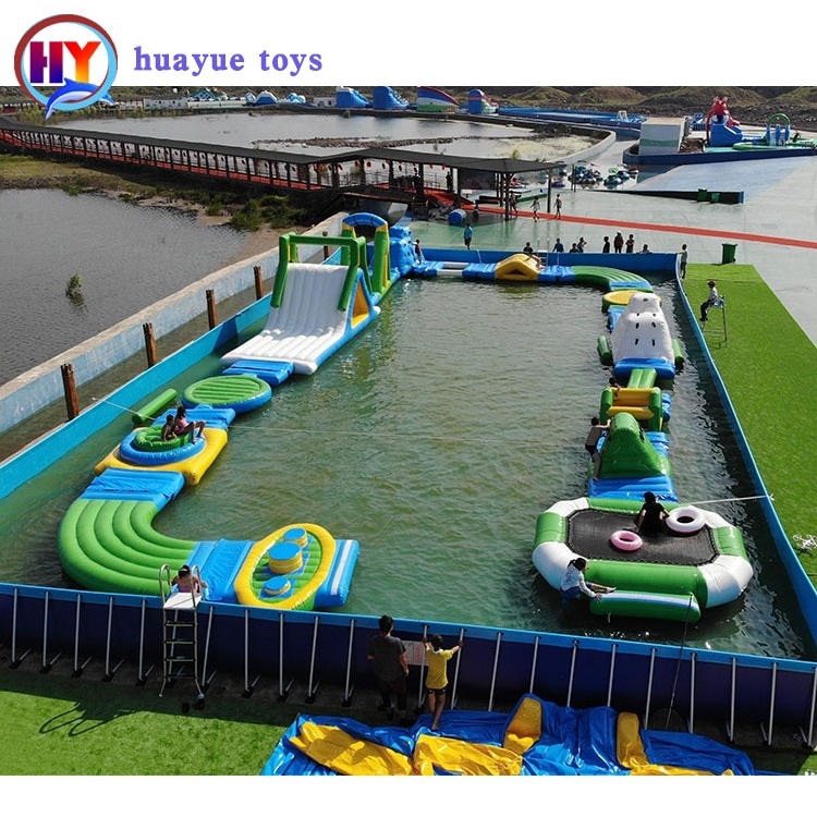 2019 Factory Price Inflatable sea water park equipment floating playground aqua theme park floating mobile water park for sale