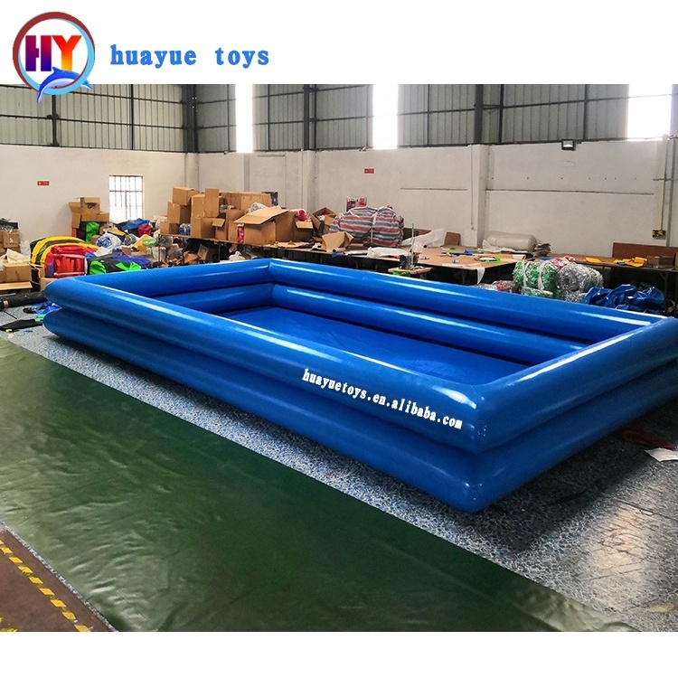 Cheap logo printed free  Double layer Rectangle Inflatable Swimming pool for commercial rental business for kids for fun